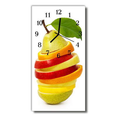 Orologio verticale in vetro Cucina colorata