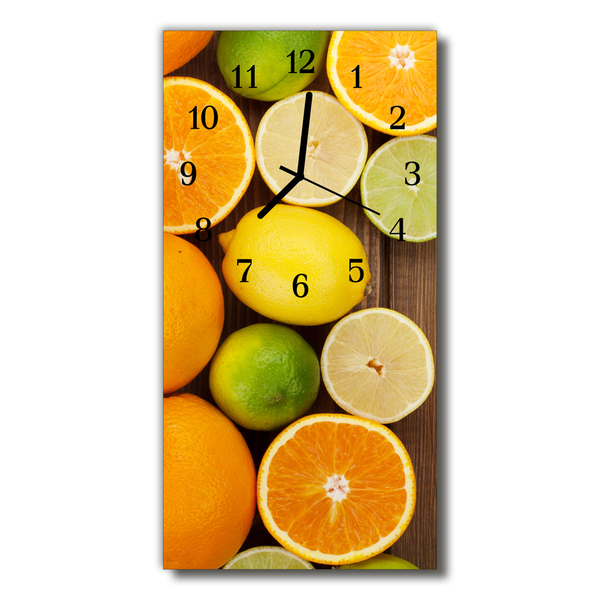 Orologio verticale Frutta arancione da cucina