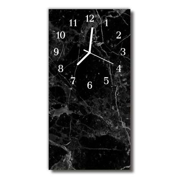 Orologio verticale in vetro Grafite nera