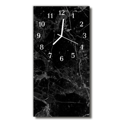 Orologio verticale in vetro Grafite nera