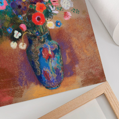 Stampa su tela Mazzo di fiori (1900-1905) di Odilon Redon