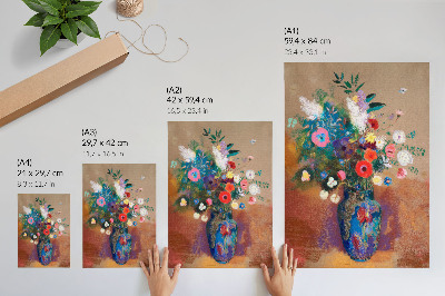 Stampa su tela Mazzo di fiori (1900-1905) di Odilon Redon
