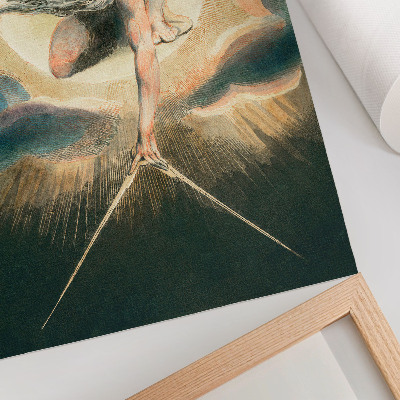 Foto su tela Illustrazione di un vecchio che posiziona una bussola a terra (1794)