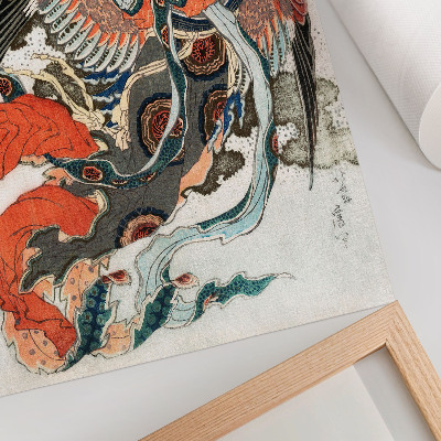 Poster Hokusai giapponese in stile vintage ukiyo-e