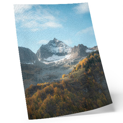 Stampa su tela Montagne e foreste dai colori autunnali