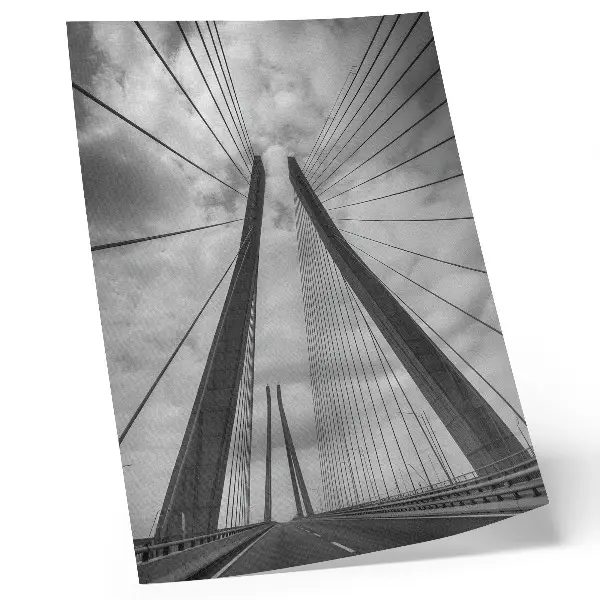 Foto su tela ponte di corda con stile moderno elegante e simmetrico