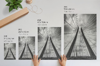 Foto su tela ponte di corda modernità eleganza simmetria