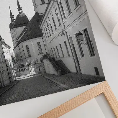 Poster con edifici storici, eleganza e dettagli architettonici