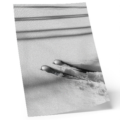 Stampa su tela Minimalismo bianco grigio sci ombre pace