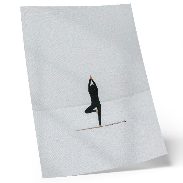 Poster Minimalismo figura yoga pace armonia