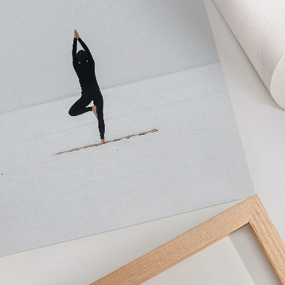 Poster Minimalismo figura yoga pace armonia