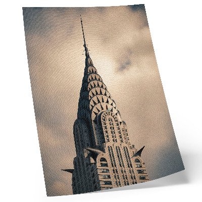 Stampa su tela Una torre elegante, simmetria visiva e una ricchezza di forme architettoniche.