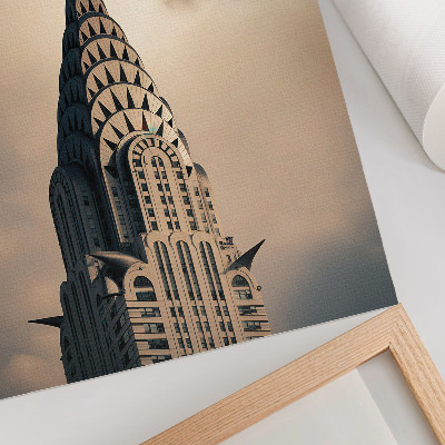 Stampa su tela Una torre elegante, simmetria visiva e una ricchezza di forme architettoniche.