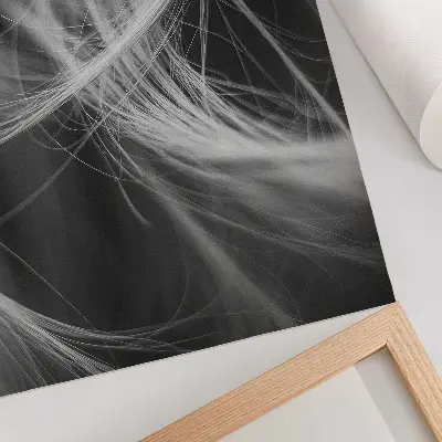 Stampa su tela con linee delicate in stile astratto moderno