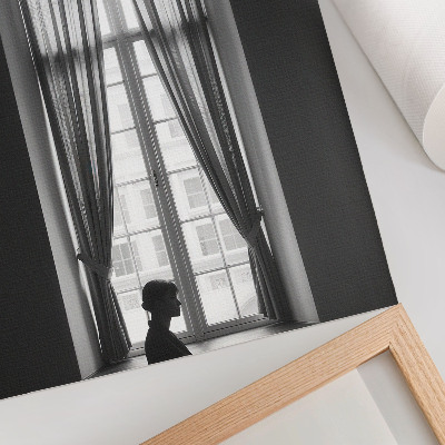 Foto su tela Gioco monocromatico di luci e ombre
