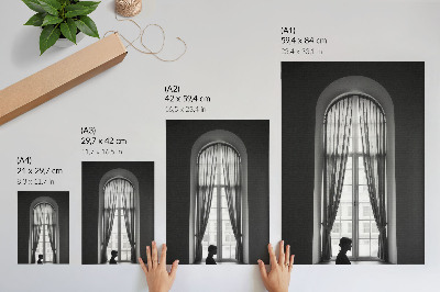 Foto su tela Gioco monocromatico di luci e ombre