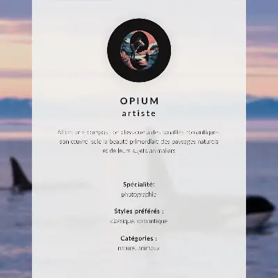 Poster con spighe d'erba leggere nei toni del blu per un effetto di pace e delicatezza