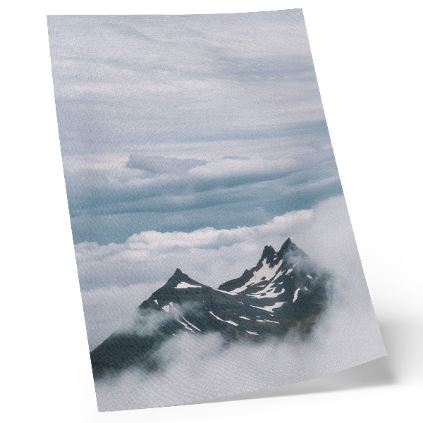 Stampa su tela Cime montuose nella nebbia, pace, eleganza