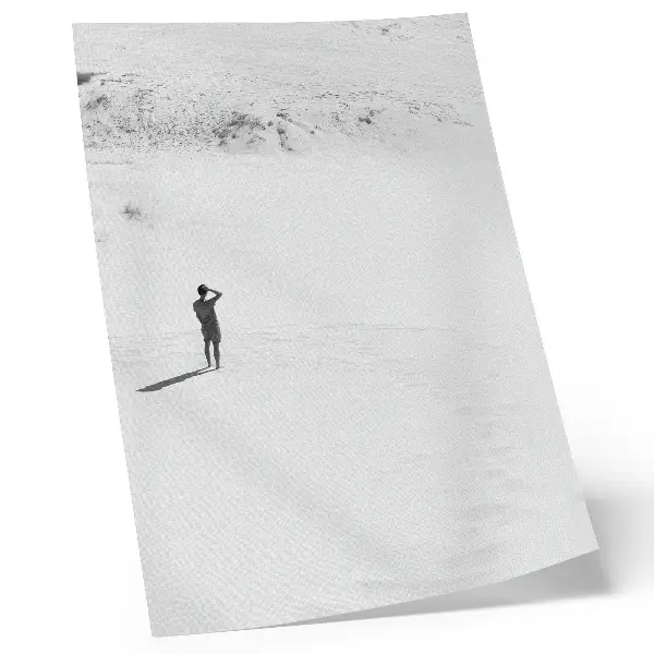 Foto su tela con soggetto di minimalismo, solitudine, spazio e pace