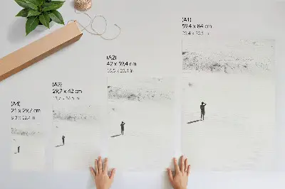 Foto su tela con soggetto di minimalismo, solitudine, spazio e pace