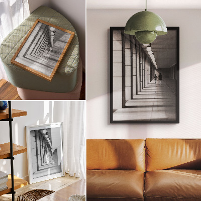 Poster Architettura moderna, lunghe ombre, simmetria