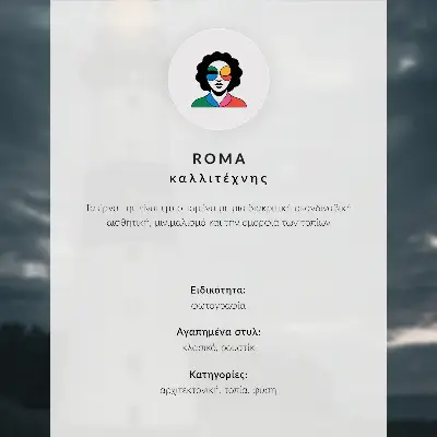 Stampa su tela con case rosse, montagne e acqua sullo sfondo in un'atmosfera tranquilla