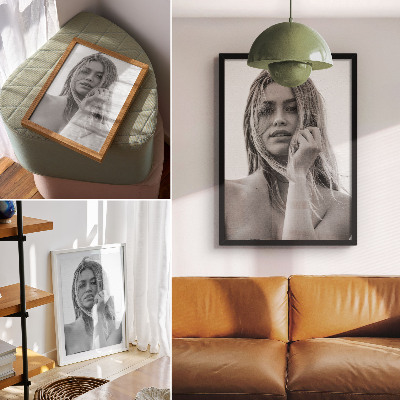 Poster Il ritratto di una donna piena di emozioni