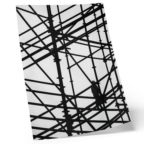 Poster Linee contrastanti, sfondo chiaro, struttura, modernità