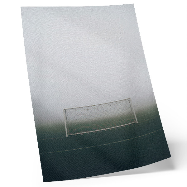 Foto su tela Obiettivo sul campo nebbia calma minimalismo