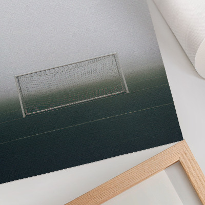 Foto su tela Obiettivo sul campo nebbia calma minimalismo