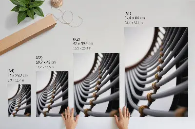 Stampa su tela progettazione di spazi con strutture in metallo curvato per tubi