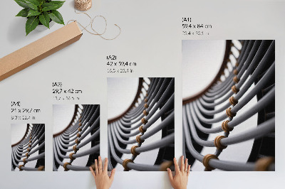 Stampa su tela Progettazione di spazi con strutture metalliche curve per tubi