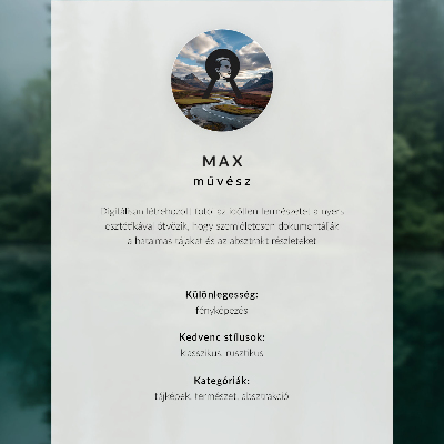 Poster Il verde della foresta si riflette nell'acqua attraverso la nebbia.