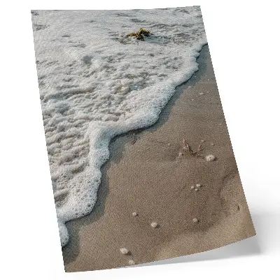 Foto su tela con stampa di sabbia, acqua, delicatezza e armonia