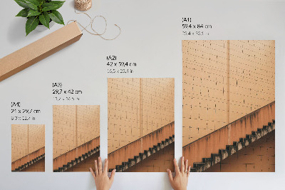Stampa su tela Linee geometriche nei toni del beige e del marrone, piene di armonia