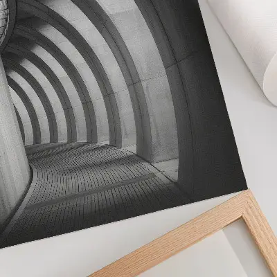 Foto su tela spazio futuristico con eleganza in bianco e nero