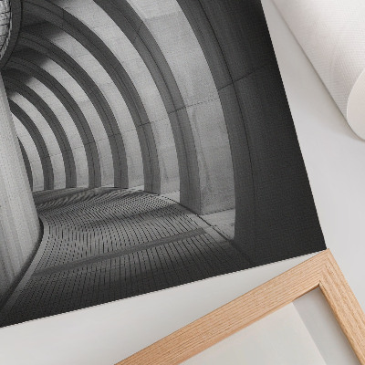 Foto su tela Spazio futuristico, eleganza in bianco e nero