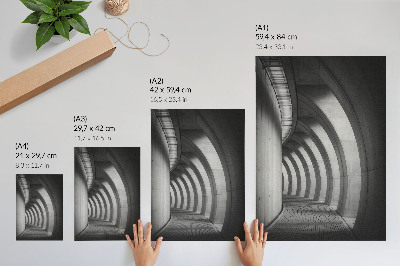 Foto su tela Spazio futuristico, eleganza in bianco e nero