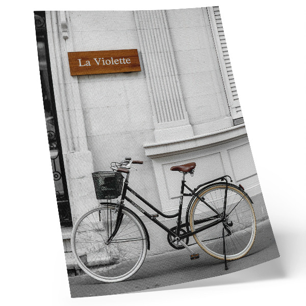 Stampa su tela Bicicletta elegante e architettura classica.