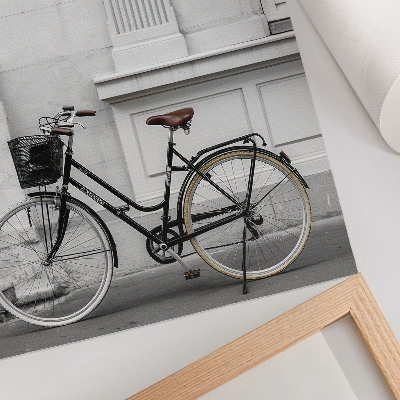 Stampa su tela Bicicletta elegante e architettura classica.