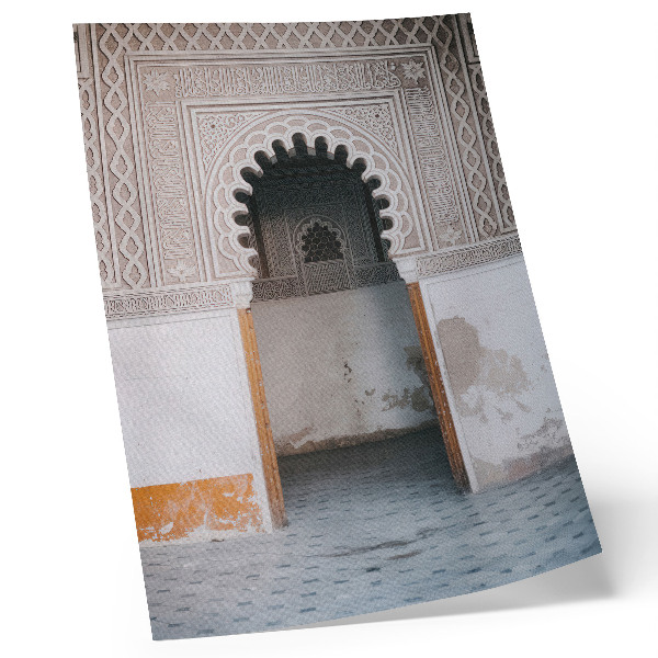 Foto su tela Decorazioni orientali e simmetria delle pareti