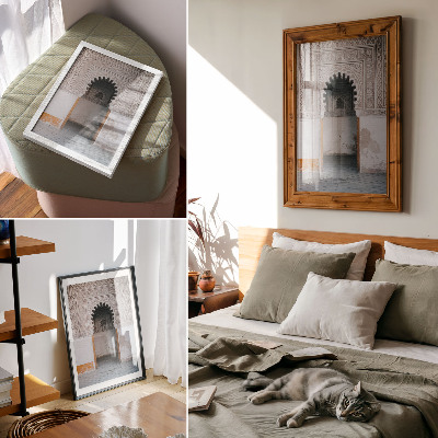 Foto su tela Decorazioni orientali e simmetria delle pareti