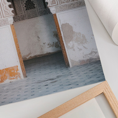 Foto su tela Decorazioni orientali e simmetria delle pareti