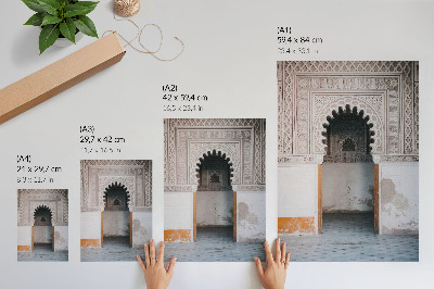 Foto su tela Decorazioni orientali e simmetria delle pareti