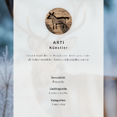 Foto su tela Caprioli sullo sfondo dell'armonia e della pace della natura