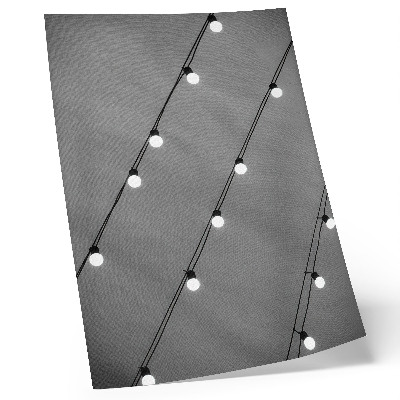 Foto su tela Simmetria in bianco e nero delle lampadine