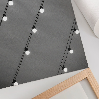 Foto su tela Simmetria in bianco e nero delle lampadine