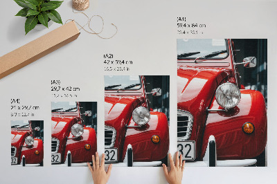Poster Auto d'epoca, dettagli espressivi, atmosfera retrò