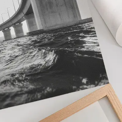 Foto su tela architettura minimalista con ponti in stile moderno