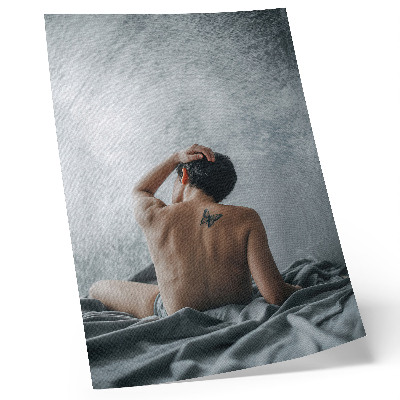 Poster Nudo minimalista nelle tonalità del grigio